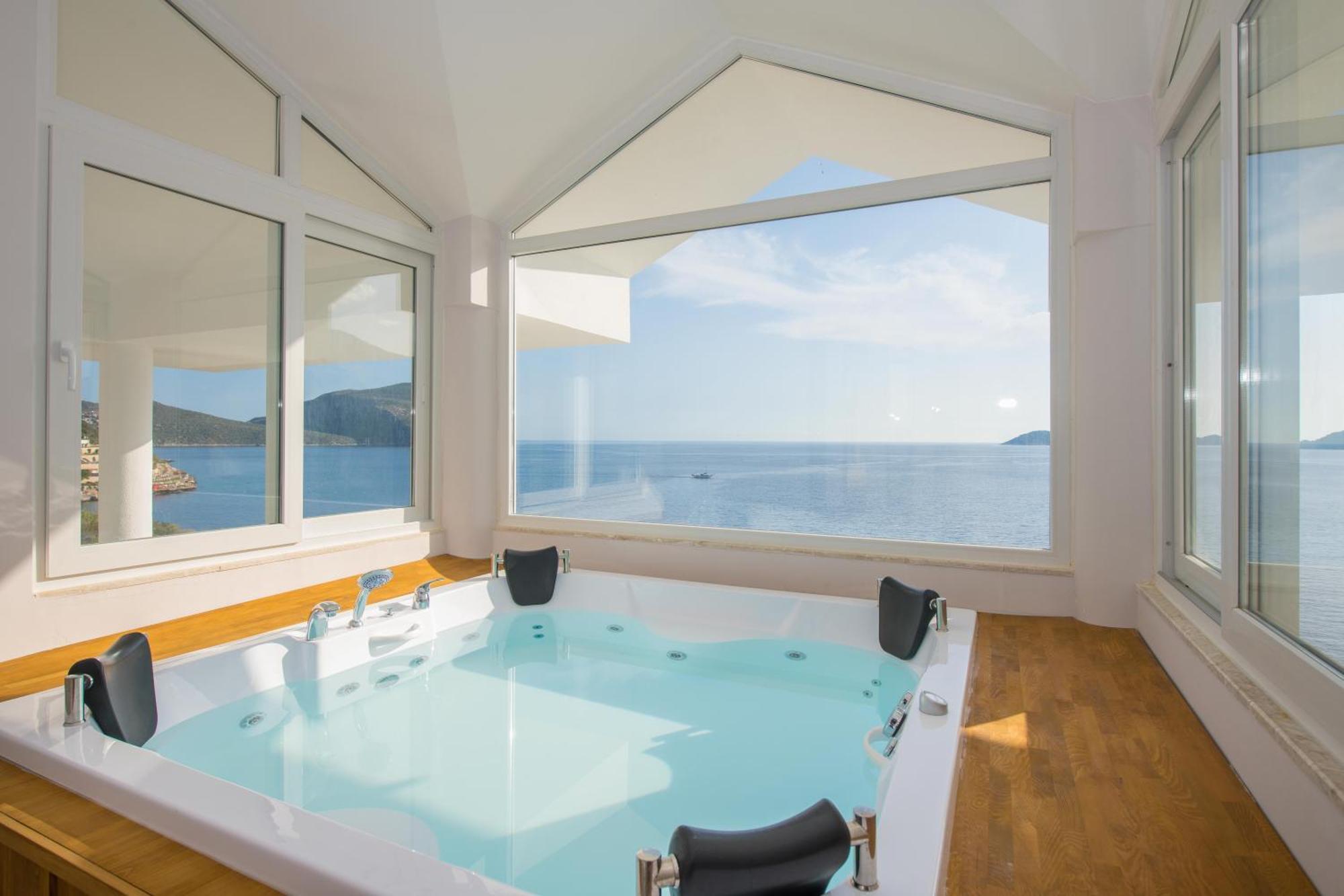 Beachfront Sari Villa With Private Swimming Pool Kalkan Bagian luar foto