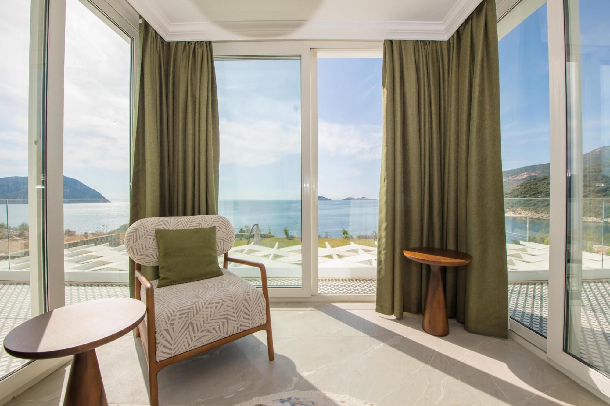 Beachfront Sari Villa With Private Swimming Pool Kalkan Bagian luar foto