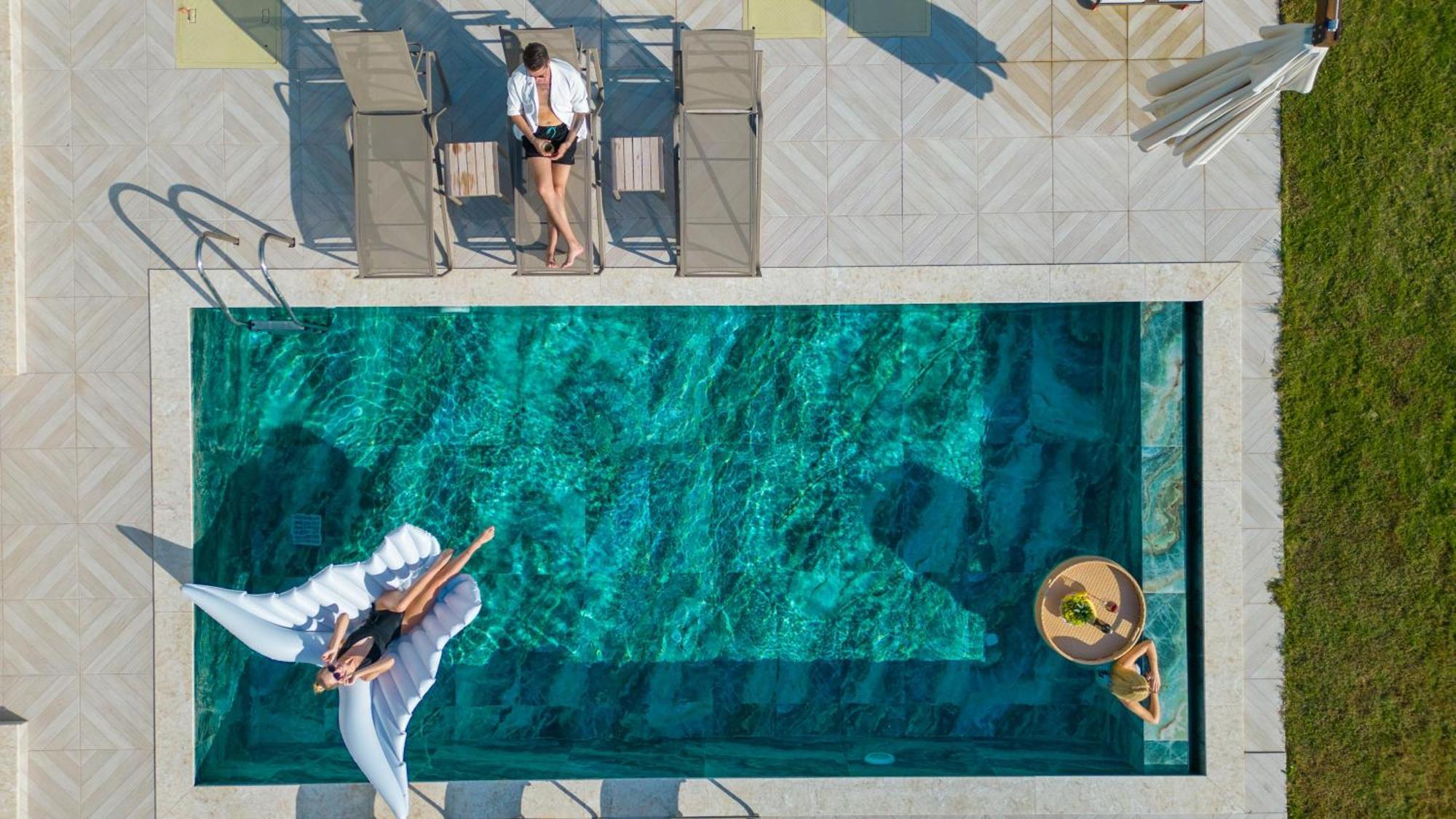 Beachfront Sari Villa With Private Swimming Pool Kalkan Bagian luar foto